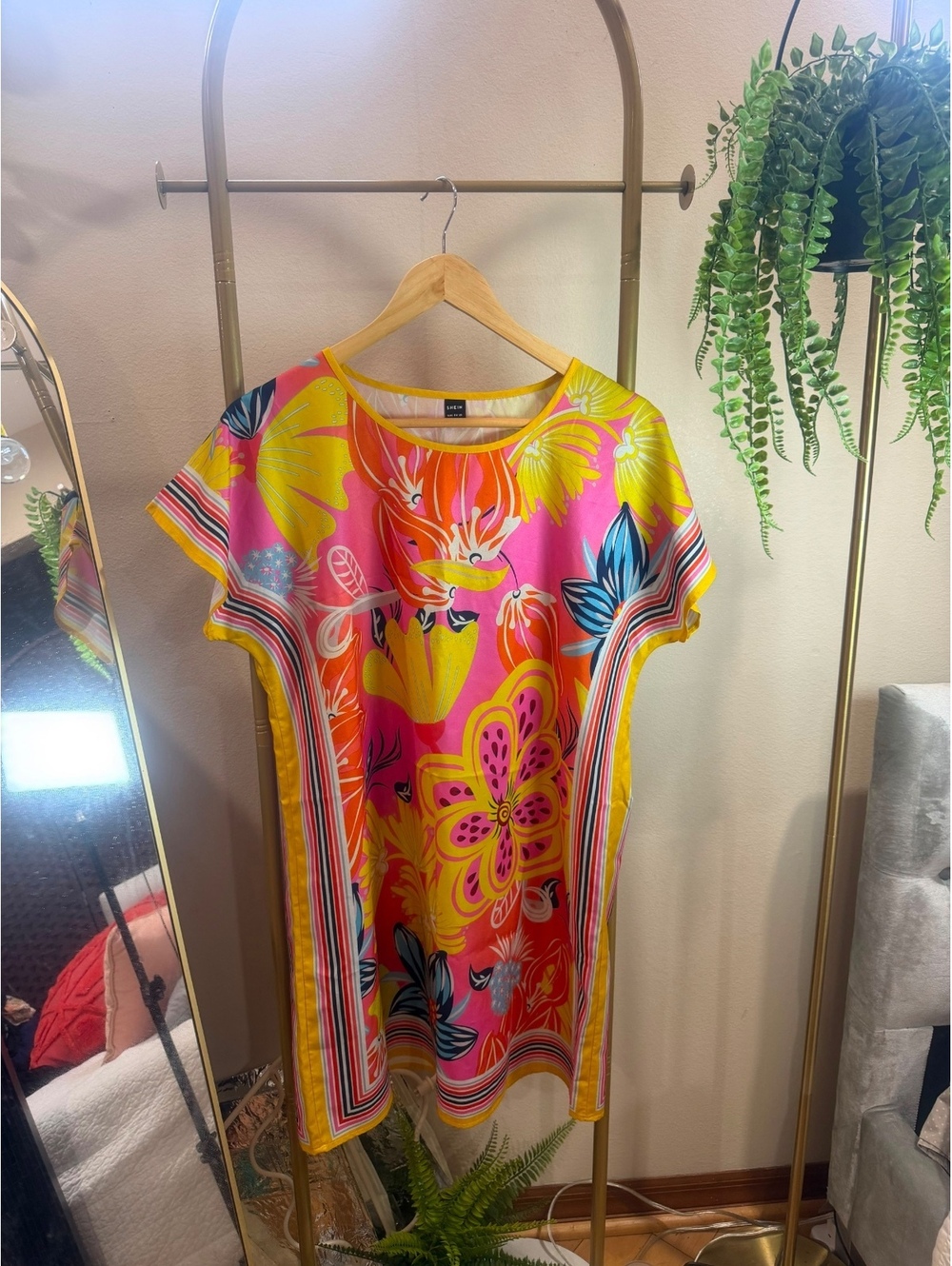 Size M flora summer dress Regular Size Clothing for Women
